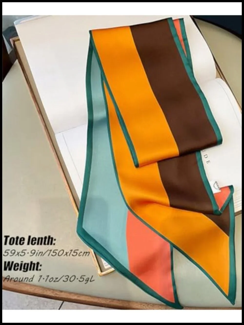 Silky Satin Fashion Scarf Multi-purpose Headscarf for Women
